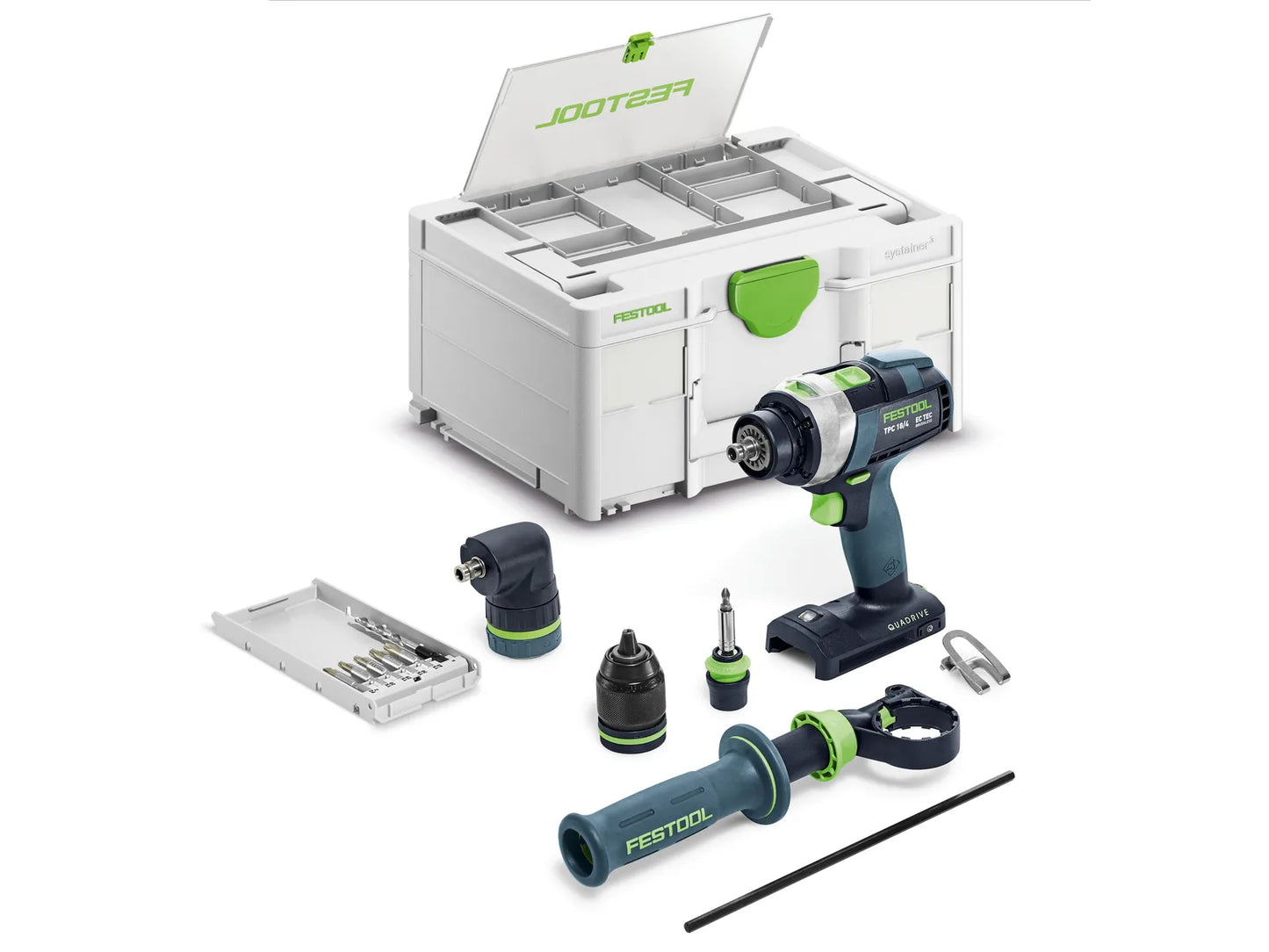Akku-Bohrschrauber Festool QUADRIVE TPC 18/4 Set