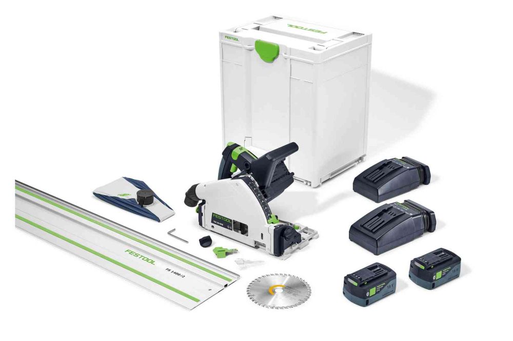 Cordless circular saw Festool TSC 55 5.2 KEBI-Plus/XL-FS 18 V 2x5.2 Ah accu. + 2xTCL 6