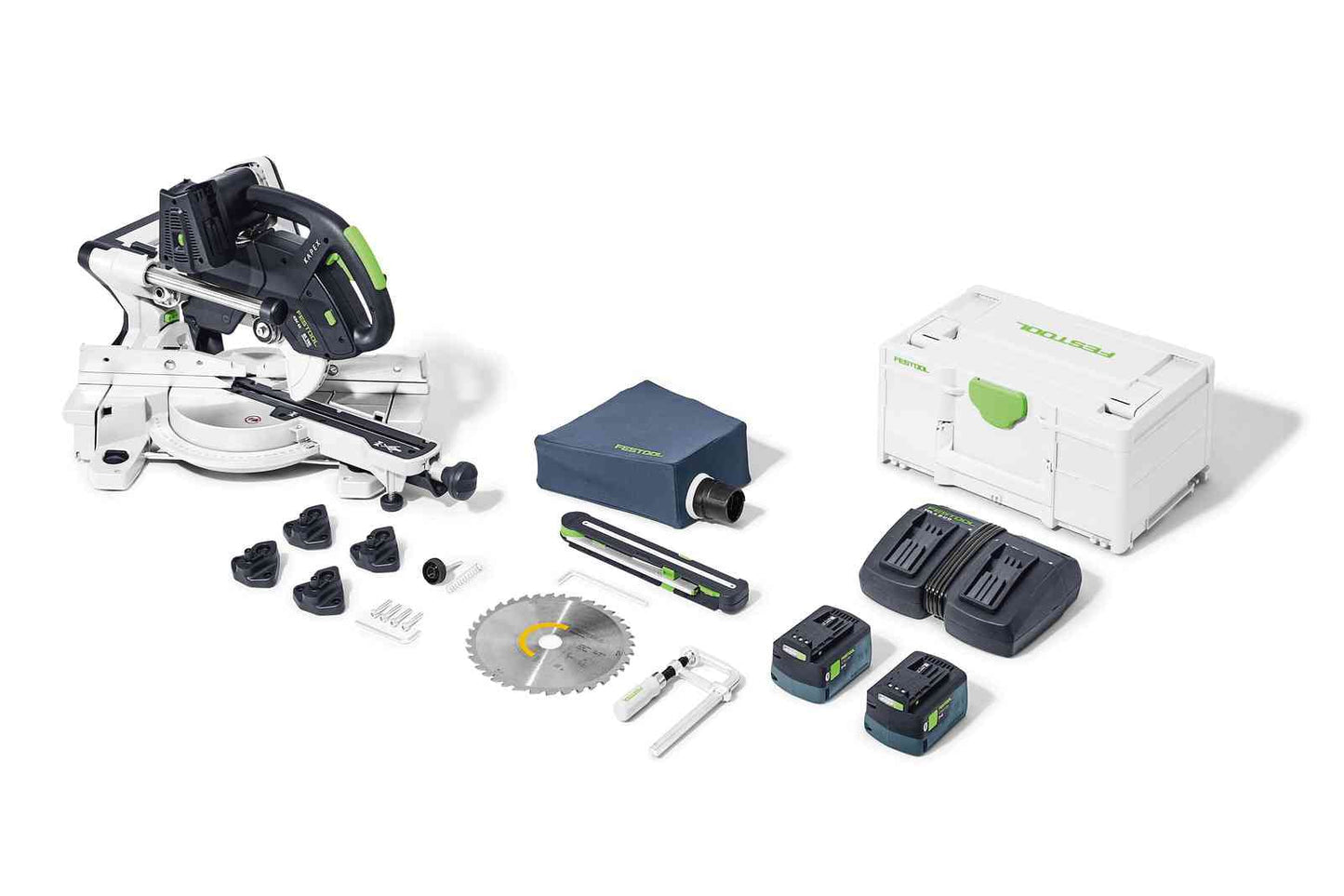 Compound mitre saw Festool KSC 60 EB 5.0 I-Plus KAPEX 2x18V 2x5.0 Ah accu. + TCL 6 DUO