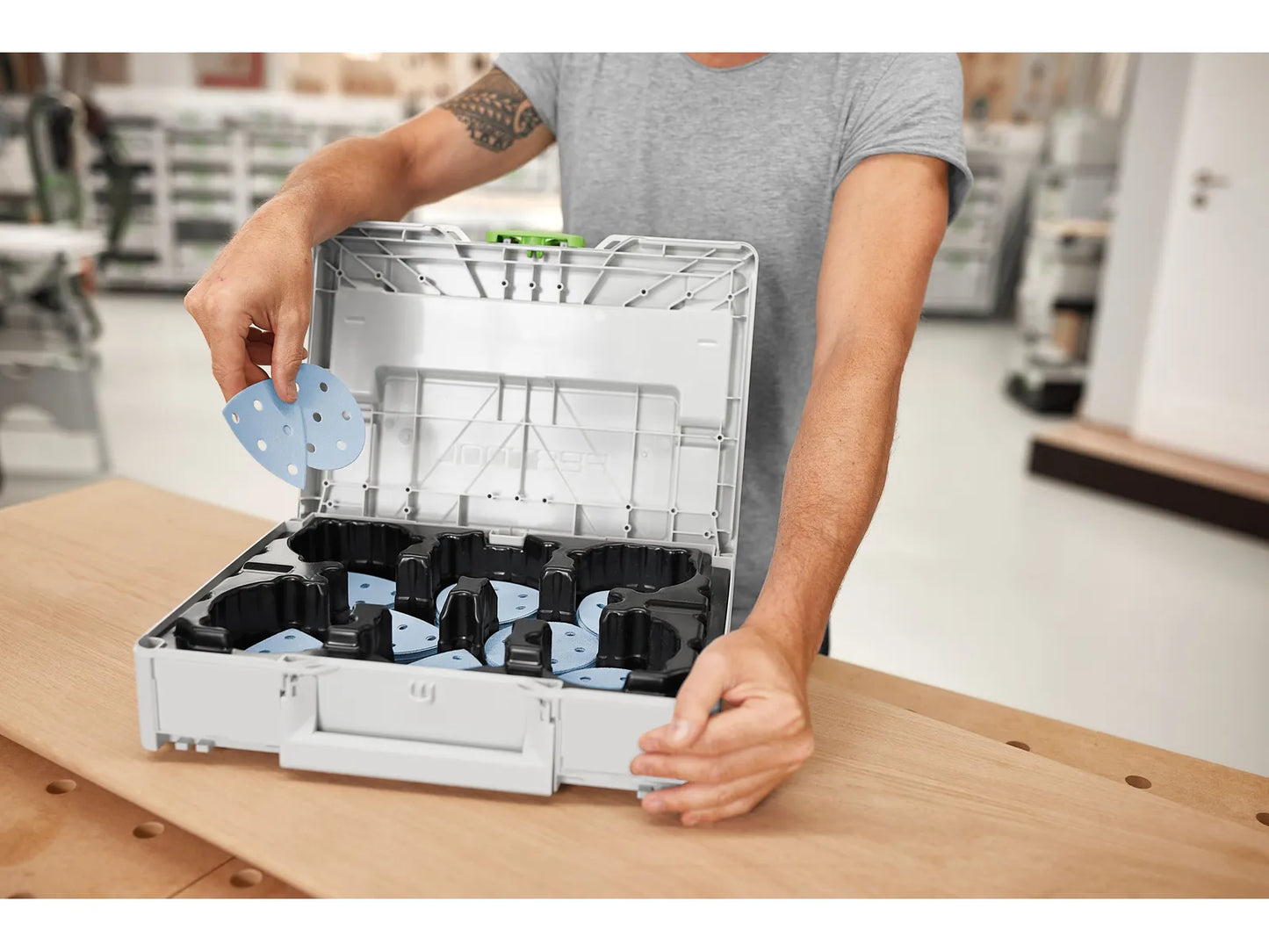 Schleifpapier Festool Granat; 90 mm; P60/80/120/180; 160 Stück