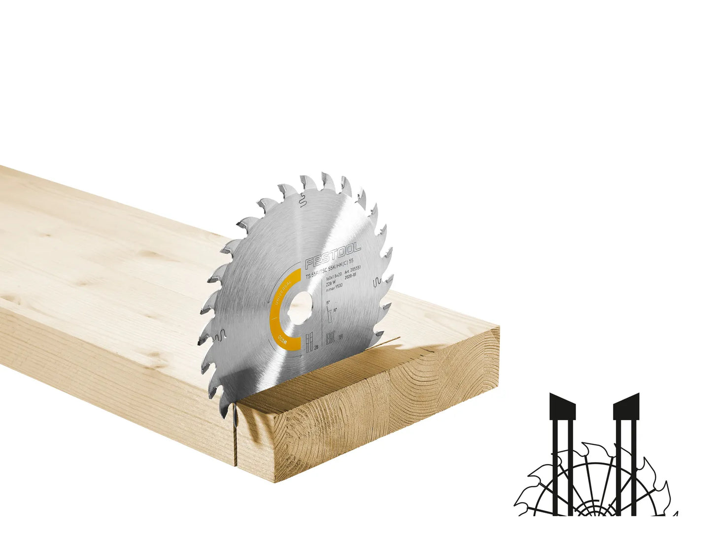 Sawing disc Festool; 210x2.4x30.0 mm; Z36; 28°