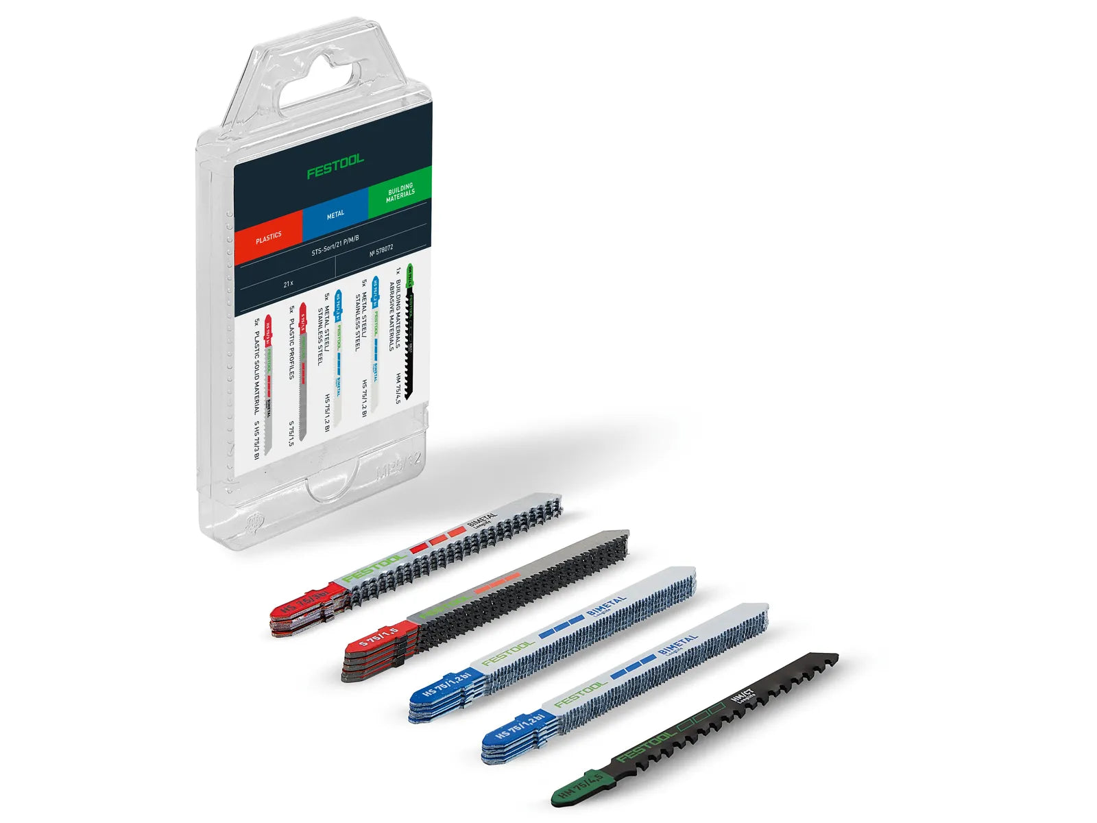 Saws set Festool STS-Sort/21 P/M/B; 21 units