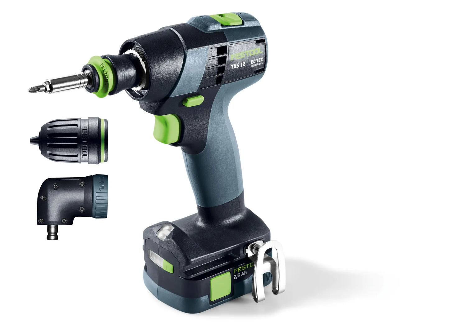 Bohrschrauber Festool TXS 12 2.5-Set 10,8 V; 2x2,5 Ah Akku.