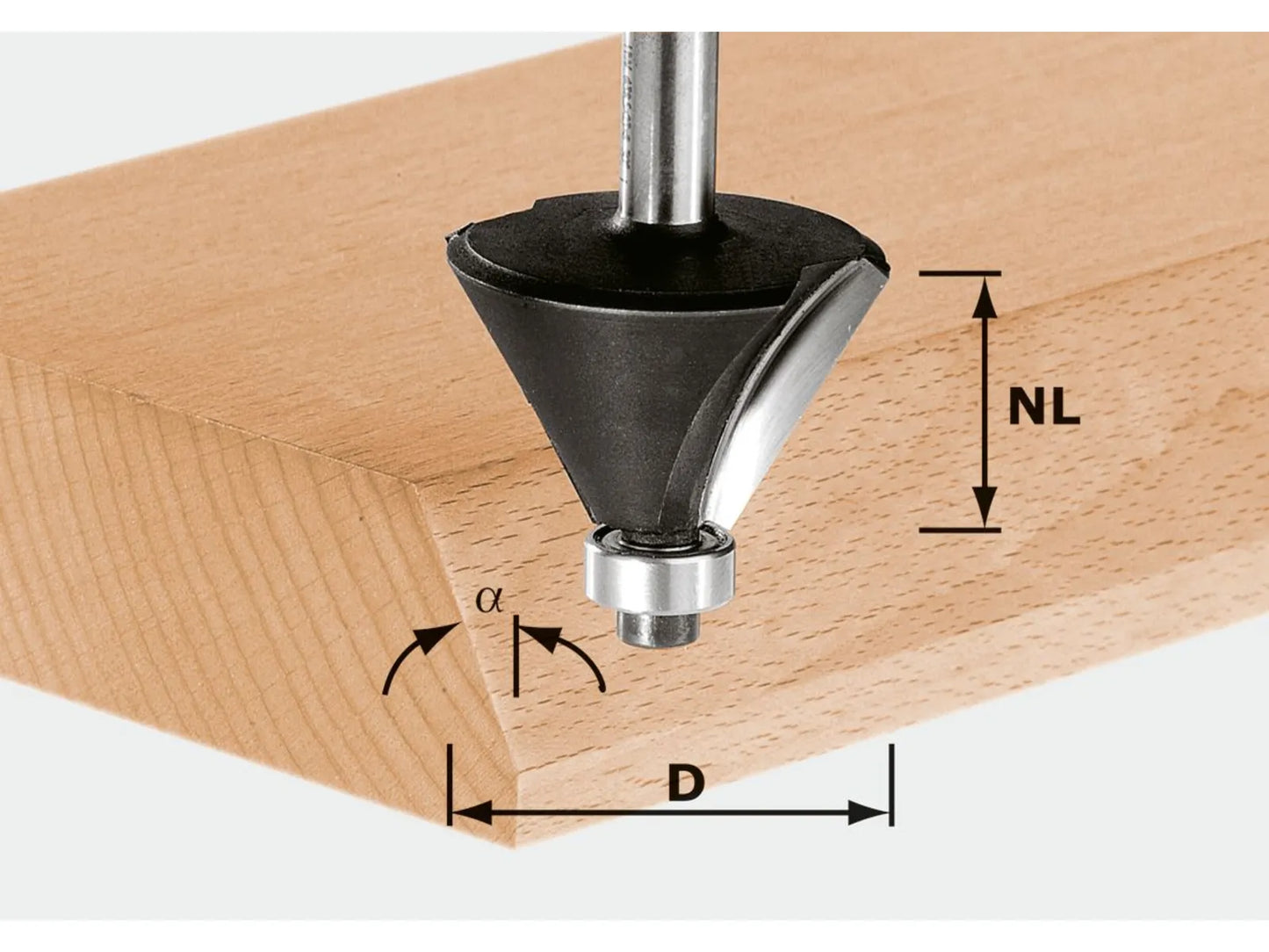 Fasefräser Festool 11,5/53 mm mit Lager