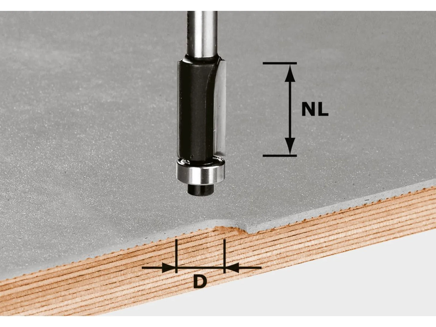 Kantenfräser Festool 12,7 mm; mit Lager