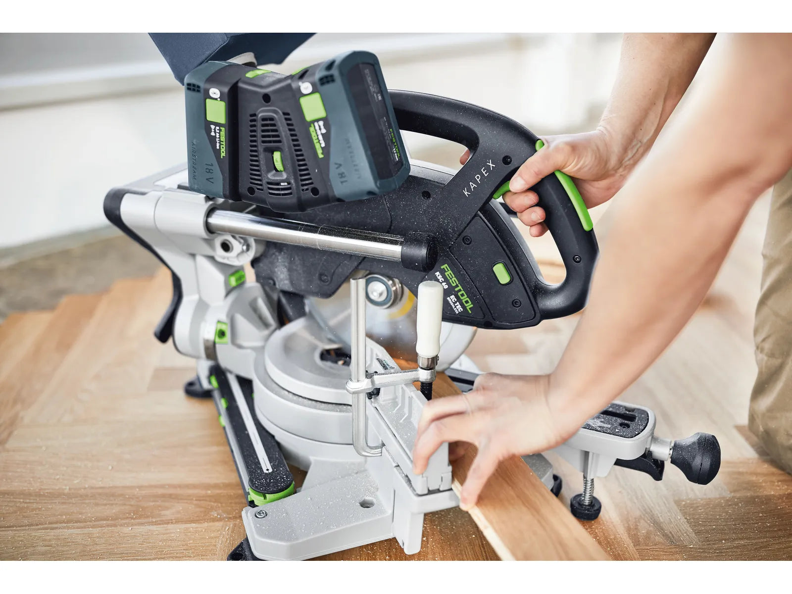 Compound mitre saw Festool KSC 60 EB-Basic KAPEX; 2x18 V (without battery and charger)