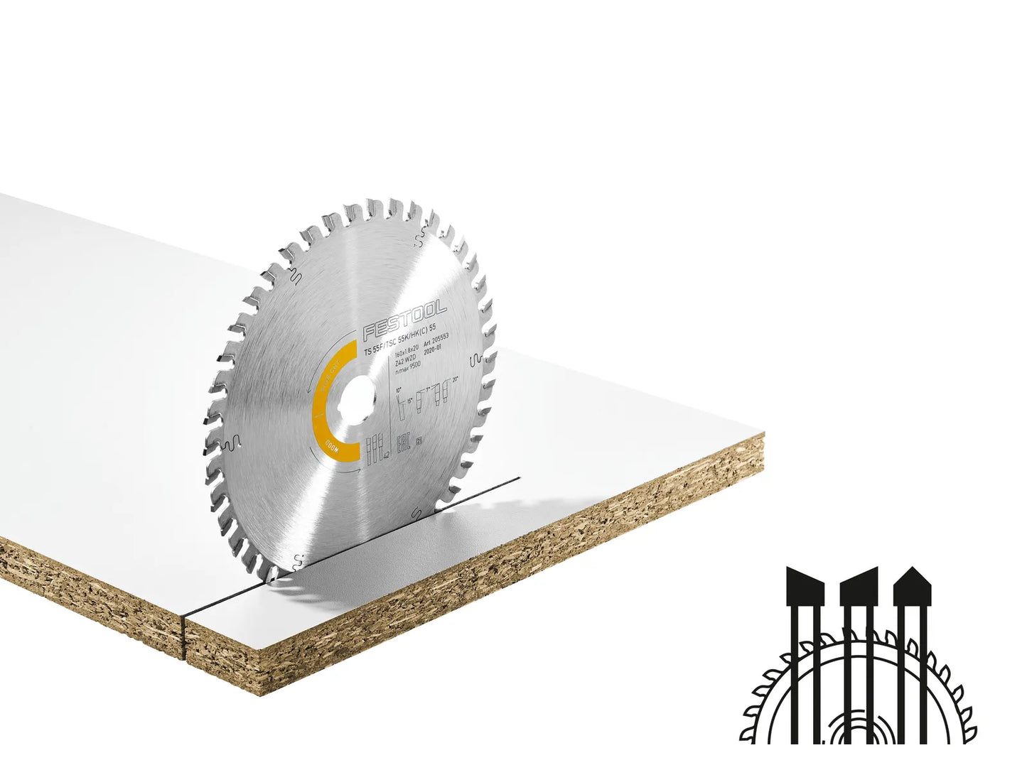 Sawing disc Festool HW 205553; 160x20 mm; Z42