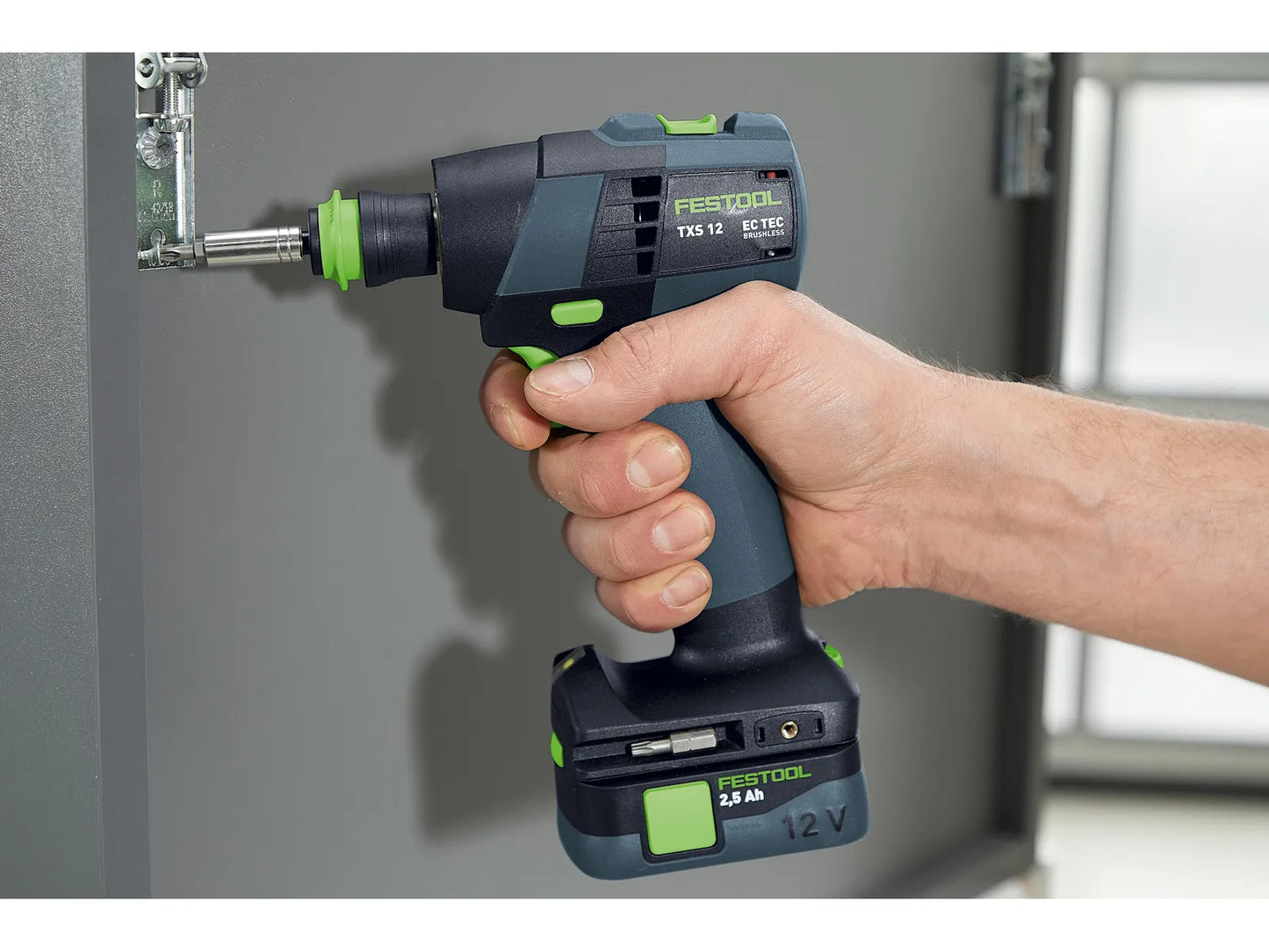 Bohrschrauber Festool TXS 12 2,5-Plus 10,8 V; 2x2,5 Ah Akku.