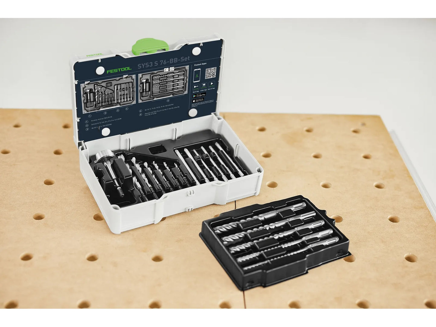 Set of drill bits and screwdrivers bits Festool SYS3 S 76-BB-Set; 18 units