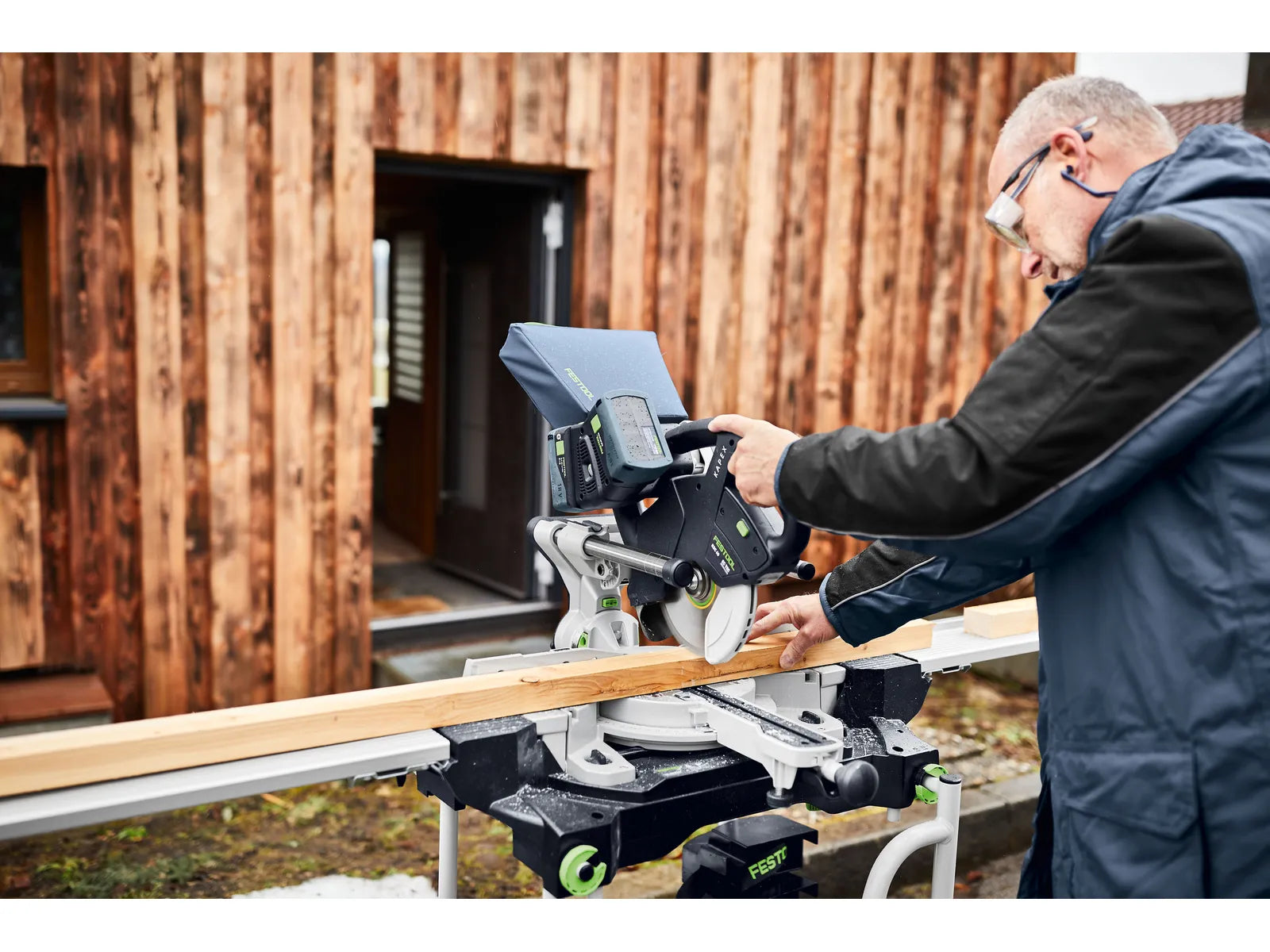 Compound mitre saw Festool KSC 60 EB-Basic KAPEX; 2x18 V (without battery and charger)