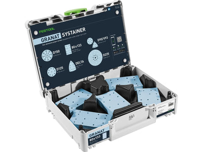 Schleifpapier Festool Granat; 80x133 mm; P60/80/120/180/220; 100 Stück