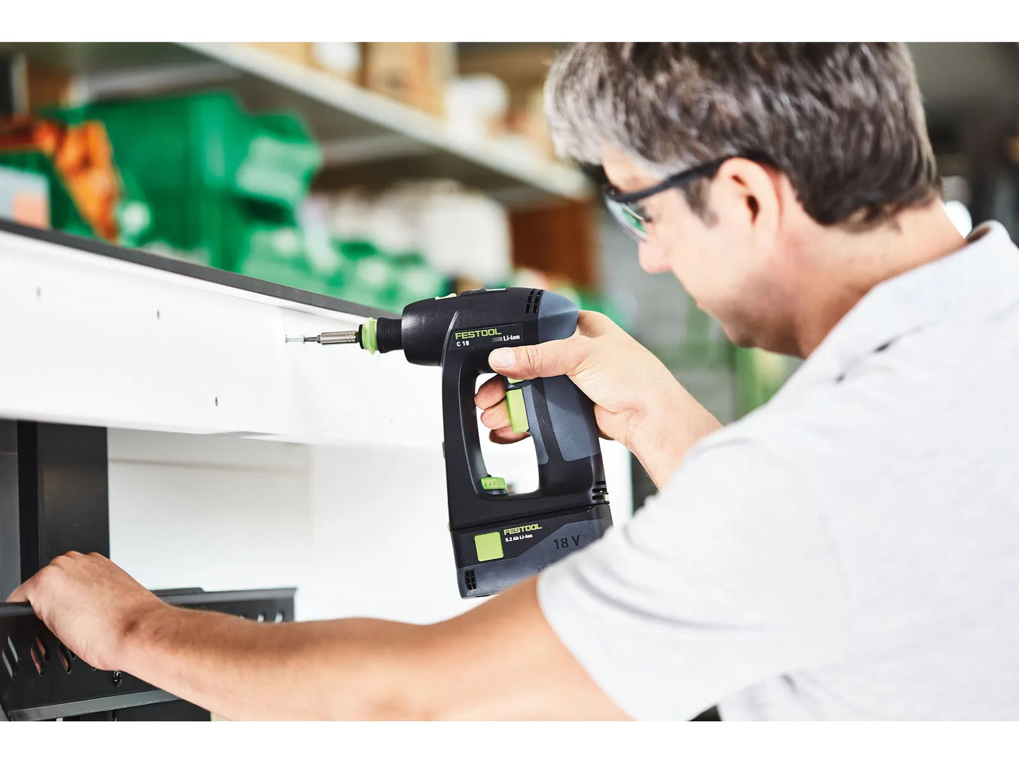 Bohrschrauber Festool C 18 HPC 4.0 I-Plus; 18 V; 2x4,0 Ah Akku