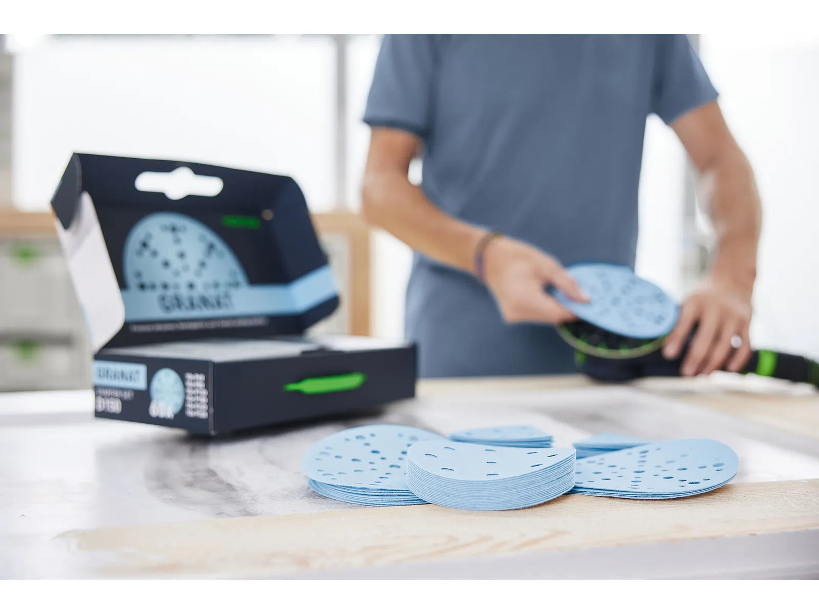 Sand paper Festool Granat; 150 mm; P60/80/120/180/220/320; 60 units