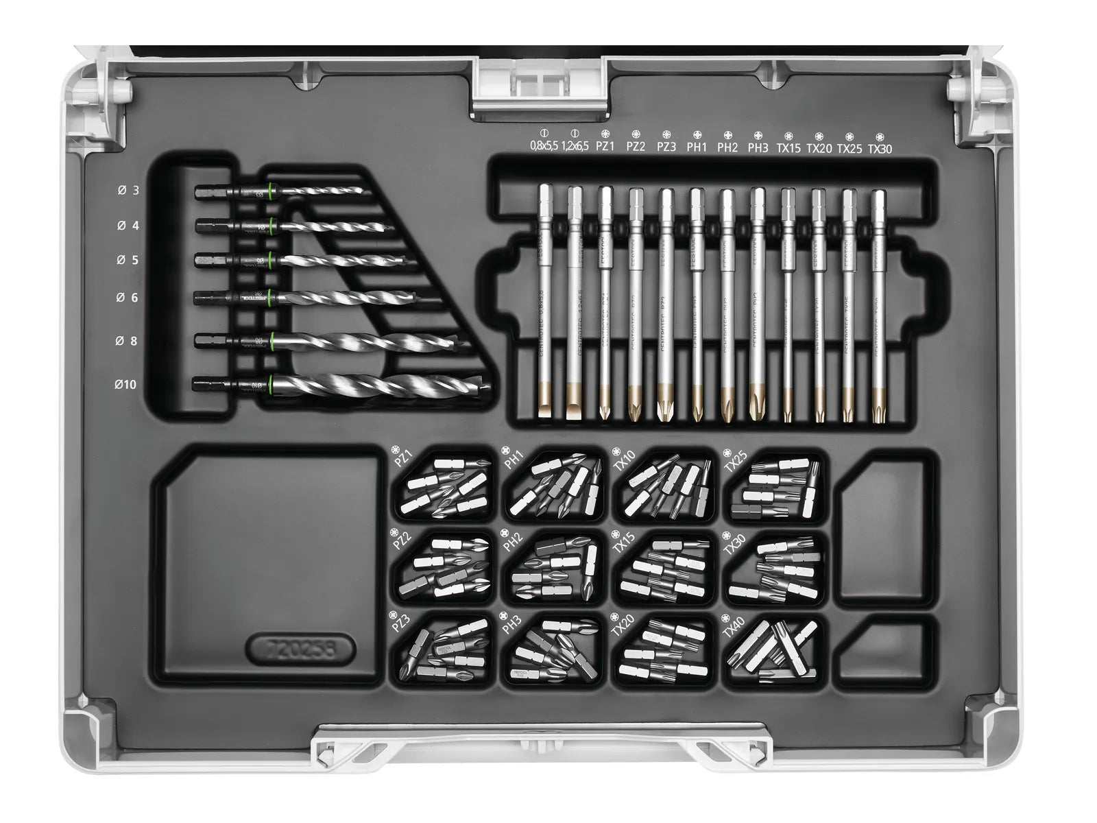 Screwdriver bit set Festool SYS3 M 89 ORG CE-SORT