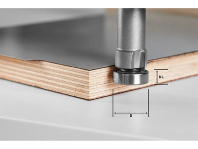 Kantenfräser Festool HW/KLS D22/8-OFK; 22 mm mit Lager