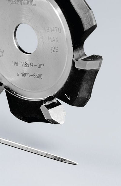 V-groove cutter Festool 118 mm 90° for aluminum