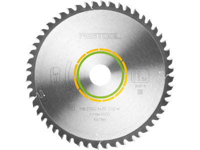Sawing disc for laminate Festool; 210x2.4x30.0 mm; Z52; 5°
