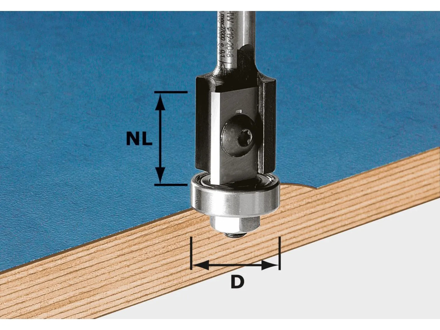 Wendeplatten-Nutfräser Festool; 20/64 mm mit Lager