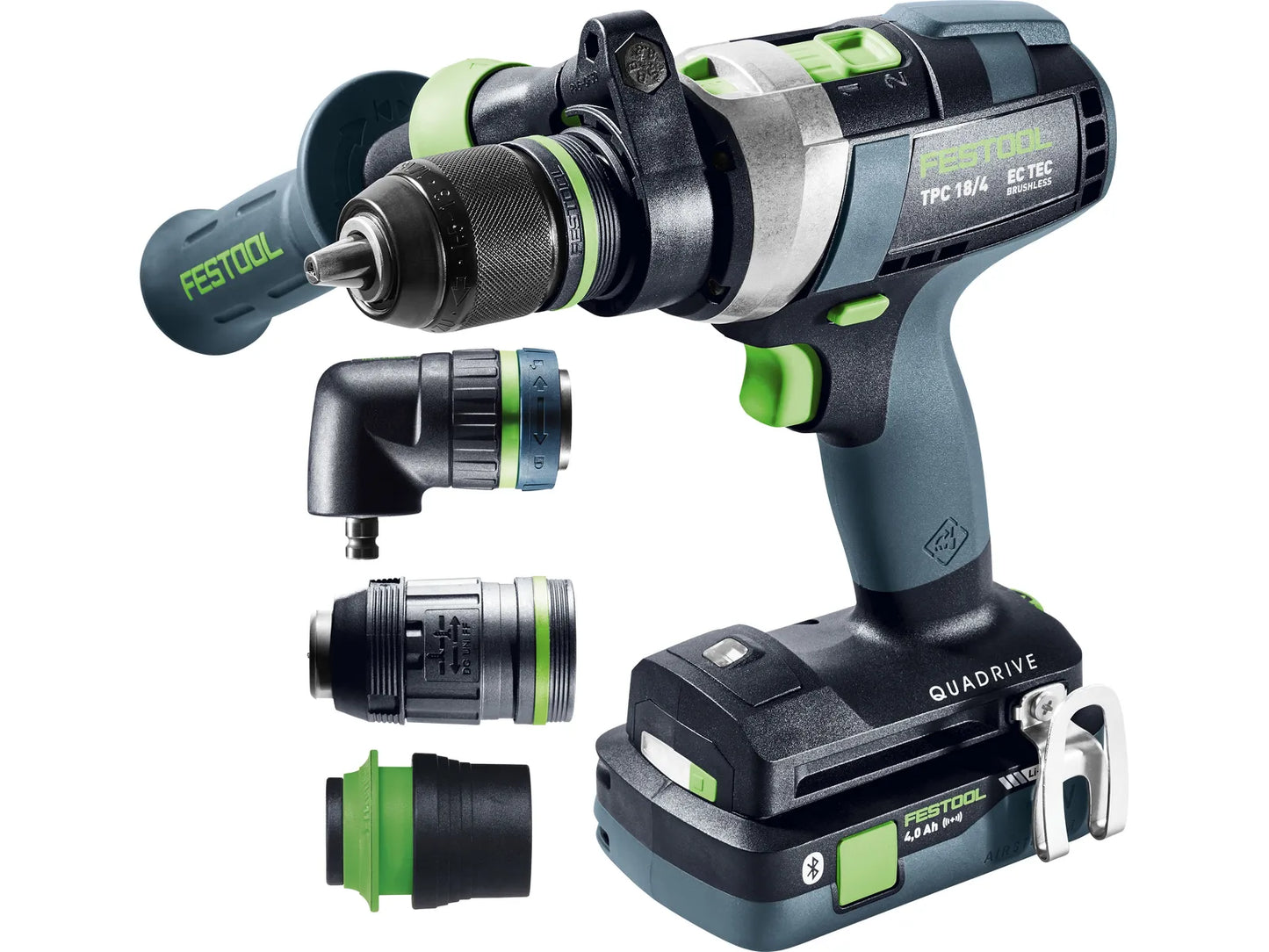 Akku-Bohrschrauber Festool QUADRIVE TPC 18/4 Set