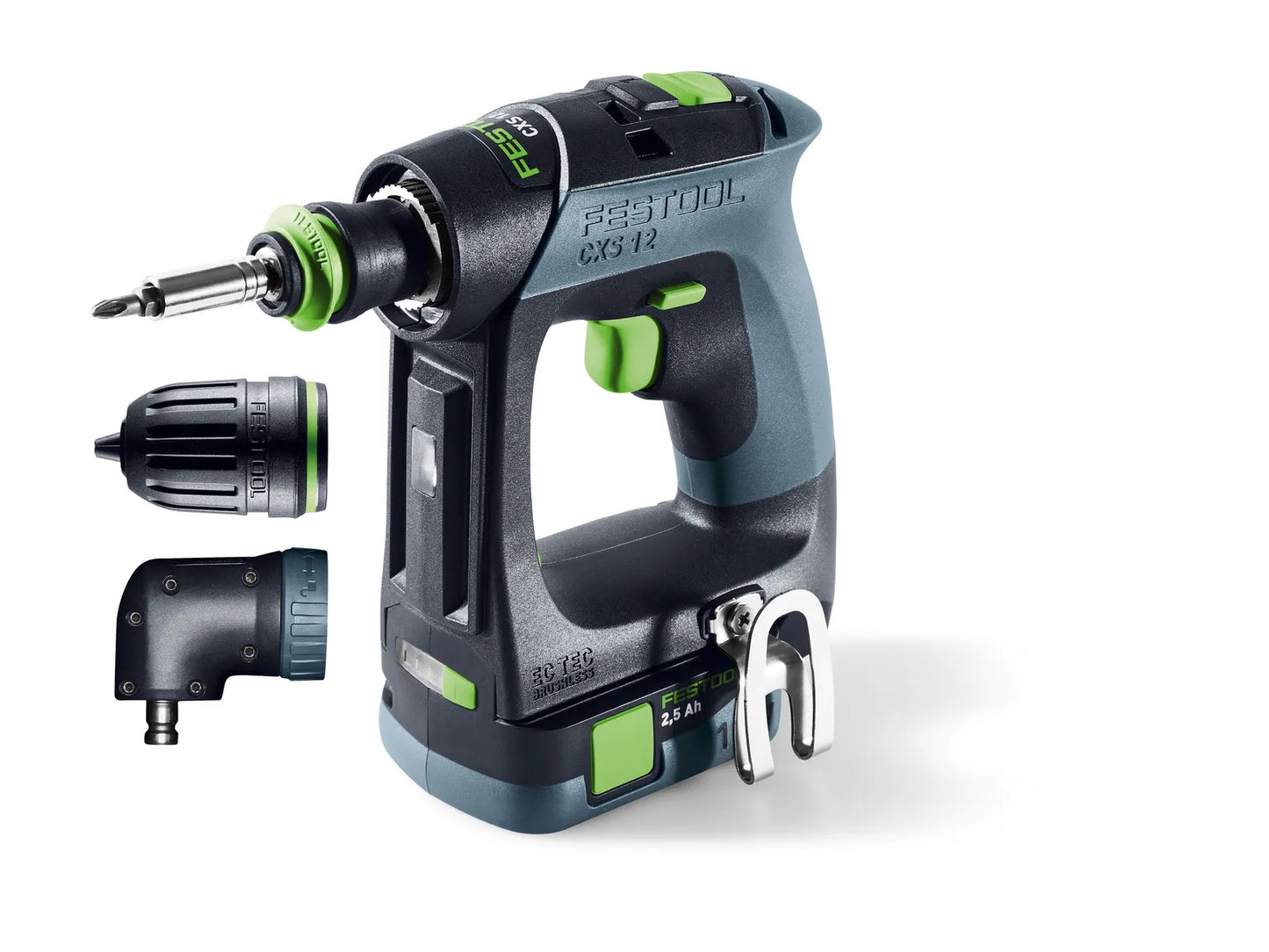 Bohrschrauber Festool CXS 12 2.5-Set 10,8 V; 2x2,5 Ah Akku.