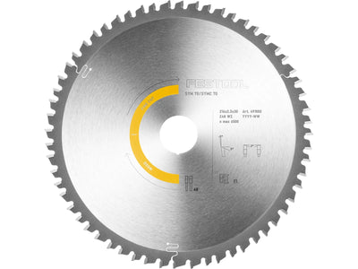 Sawing disc for laminate Festool; 216x2.3x30.0 mm; Z48; -5°
