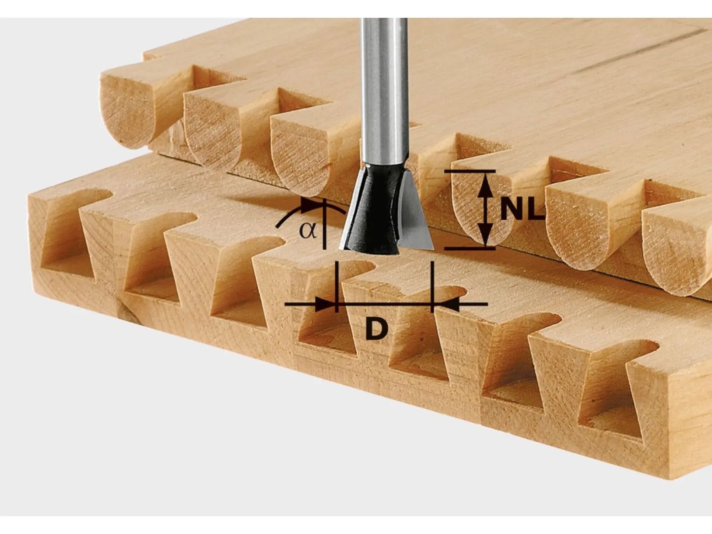 Schwalbenschwanzfräser Festool; HS; 13,5/46 mm