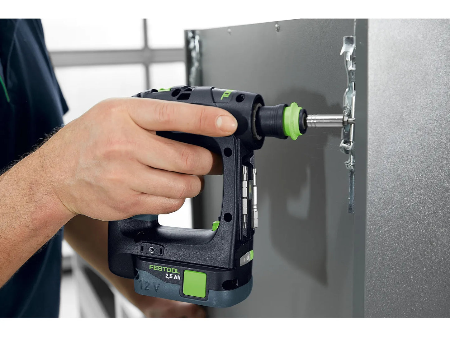 Bohrschrauber Festool CXS 12 2.5-Set 10,8 V; 2x2,5 Ah Akku.