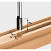Nutfräser mit Grundmesser Festool; 12 mm; 60 mm