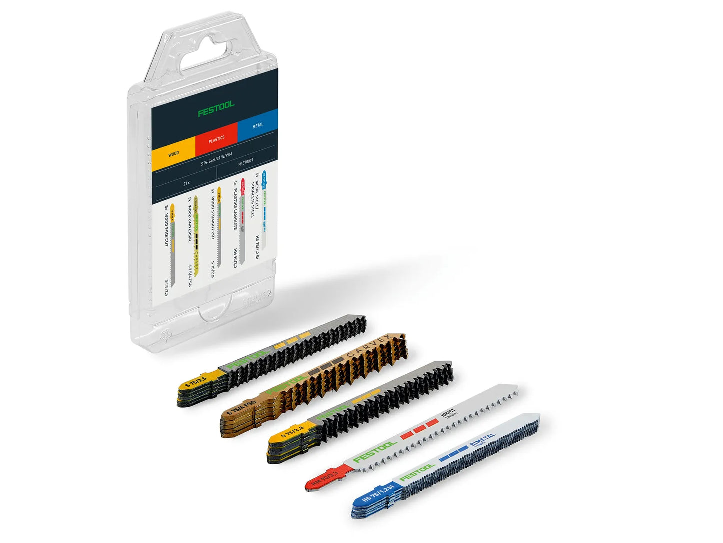 Saws set Festool STS-Sort/21 W/P/M; 21 units