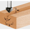 V-Nutfräser Festool; HW; 7/50 mm