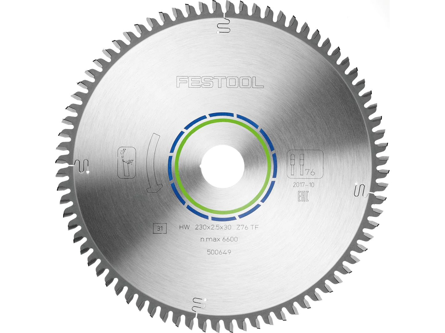 Sawing disc for aluminium Festool; 230x2.5x30.0 mm; Z76; -5°