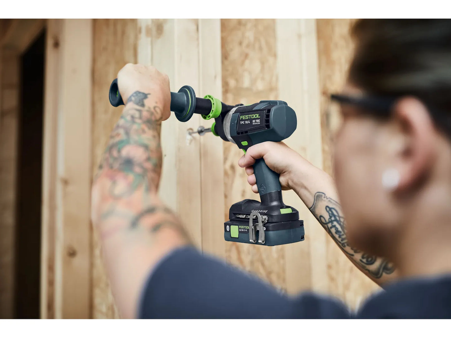 Akku-Bohrschrauber Festool QUADRIVE TPC 18/4 Set