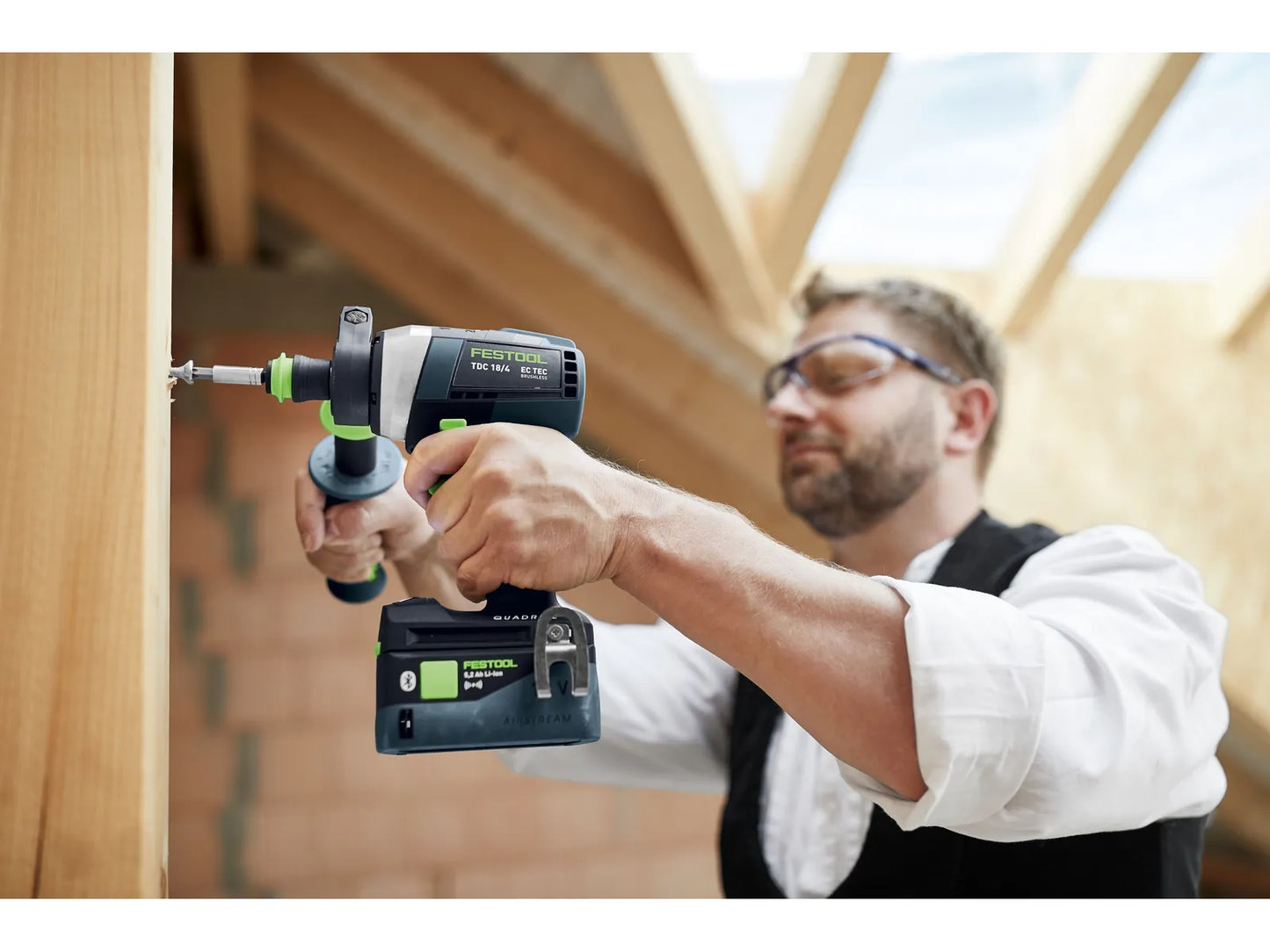 Bohrschrauber Festool QUADRIVE TDC 18/4 5.0/4.0 I-Set; 18 V; 5,0 Ah + 4,0 Ah Akku