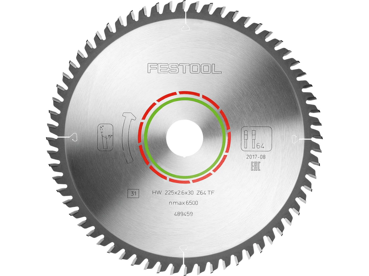 Sawing disc for laminate Festool; 225x2.6x30.0 mm; Z64; 4°