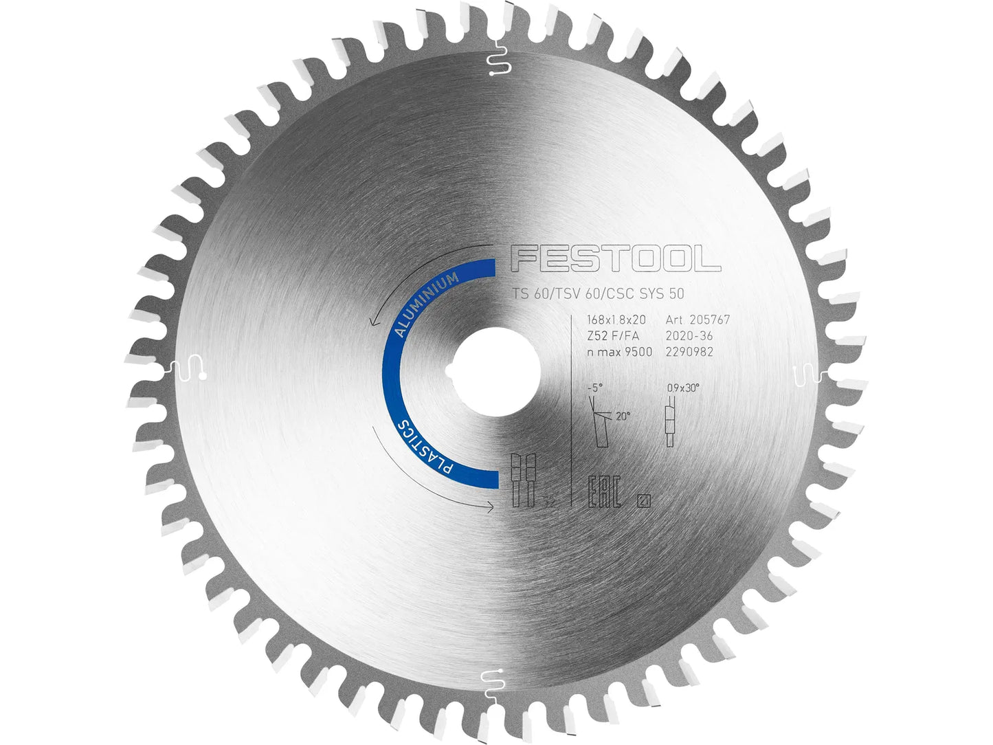 Cutting disc Festool 205767; 168x20 mm; Z52