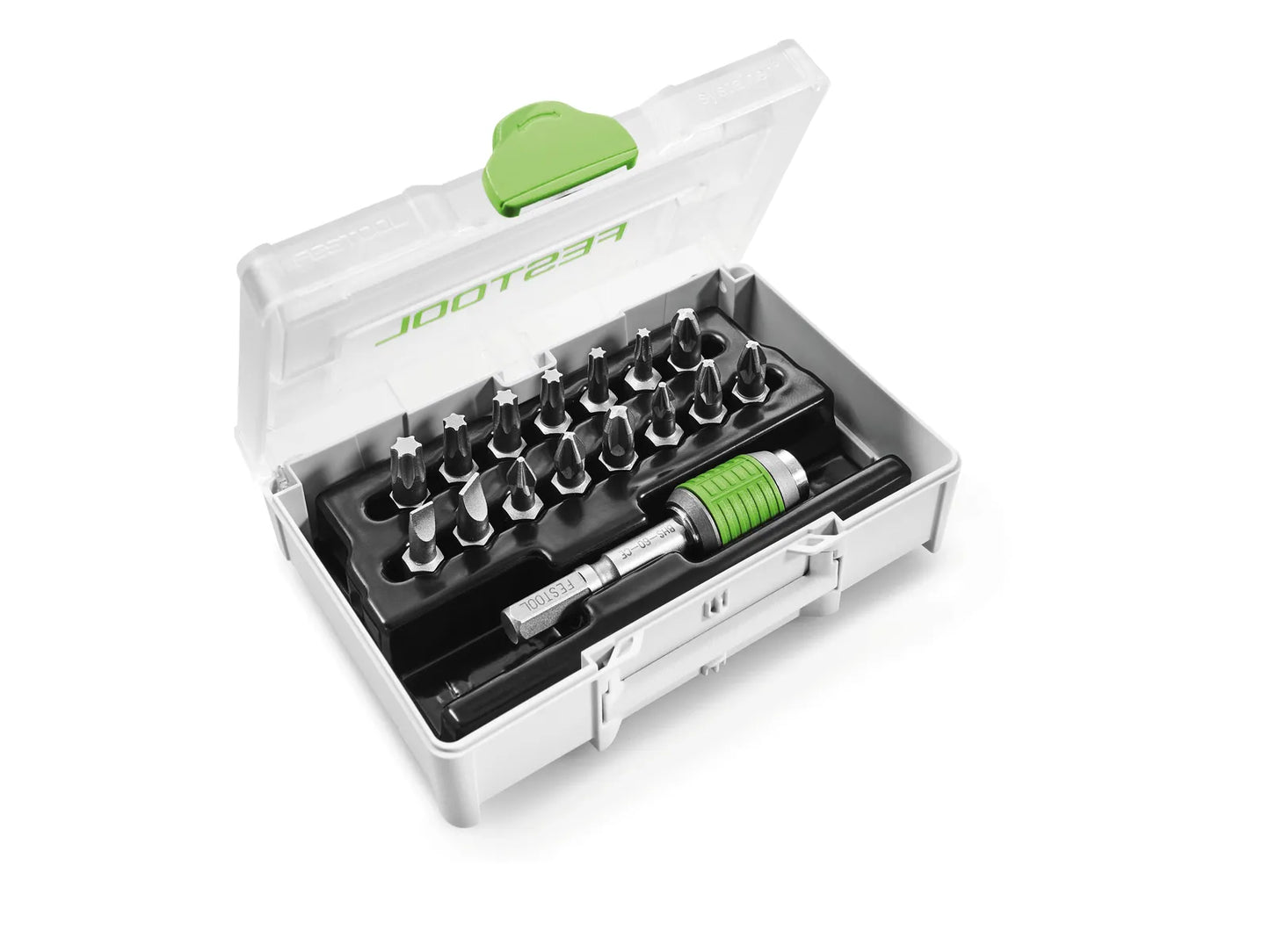 Schrauberbit-Set Festool SYS3 XXS CE-MX BHS 60; 15-tlg. + Halter