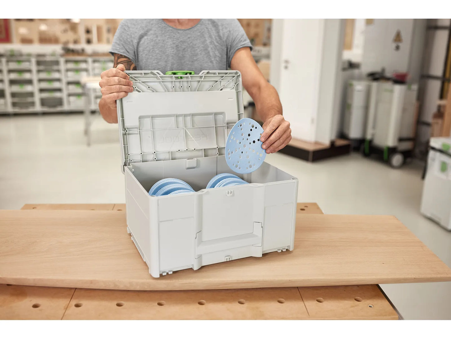 Schleifpapier Festool Granat; 150 mm; P60/80/120/150/180/220; 120 Stück