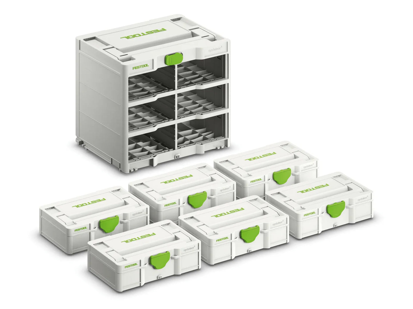 Storage system for Systainer Festool SYS3-RK/6 M 337-Set