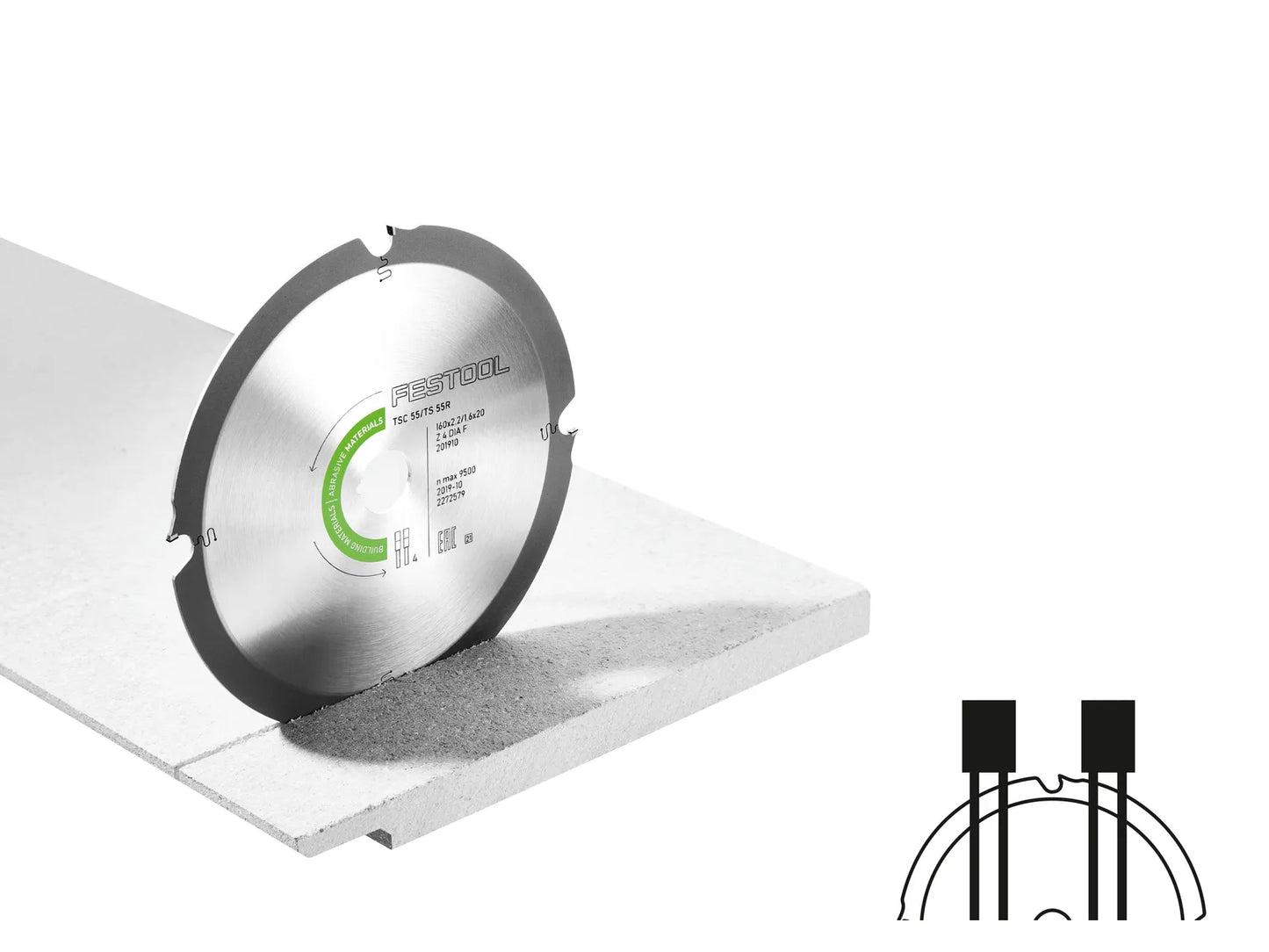 Diamond cutting disc Festool DIA4; 160x2.2x20 mm